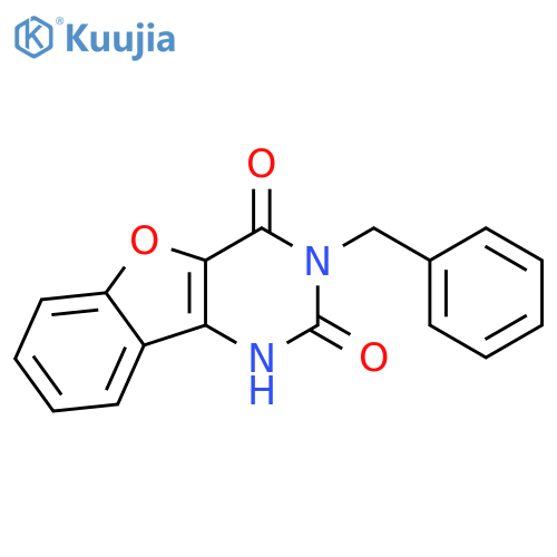 5-benzyl-8-oxa-3,5-diazatricyclo7.4.0.0^{2,7}trideca-1(9),2(7),10,12-tetraene-4,6-dione structure