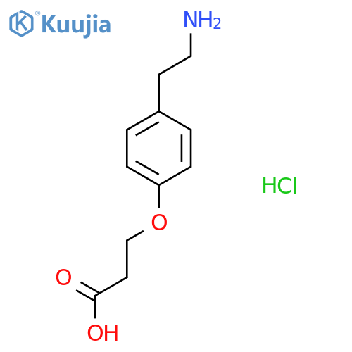 3-[4-(2-Aminoethyl)phenoxy]propanoic acid HCl structure