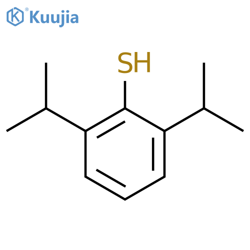 2,6-bis(propan-2-yl)benzene-1-thiol structure