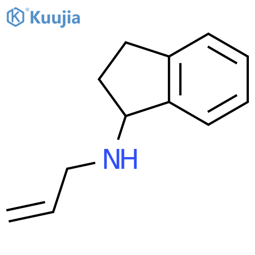 N-(prop-2-en-1-yl)-2,3-dihydro-1H-inden-1-amine structure