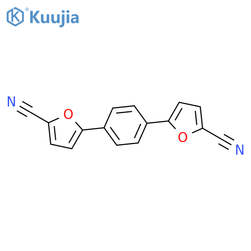 2-Furancarbonitrile, 5,5'-(1,4-phenylene)bis- structure