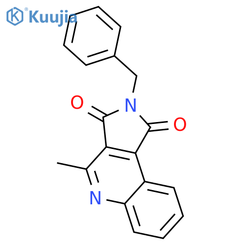 2-Benzyl-4-methyl-1H-pyrrolo[3,4-c]quinoline-1,3(2H)-dione structure