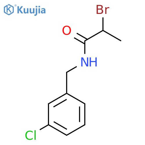 2-Bromo-N-(3-chlorobenzyl)propanamide structure