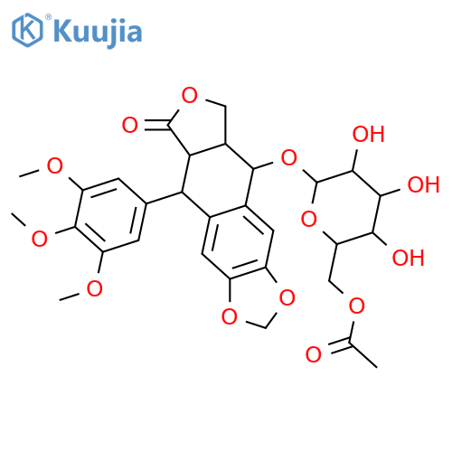 2,7'-Cyclo-3',4,4',5,5',7-hexahydroxy-8,8'-lignan-9',9-olide; (7R,7'R,8R,8'R)-form, 4,5-Methylene, 3',4',5'-tri-Me ether, 7-O-(6-O-acetyl-α-D-glucopyranoside) structure