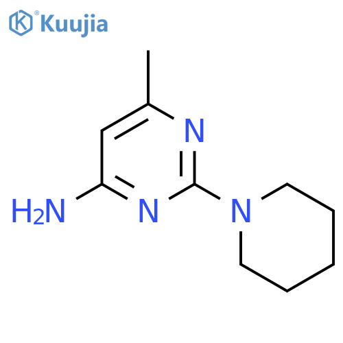 6-Methyl-2-piperidin-1-ylpyrimidin-4-amine structure