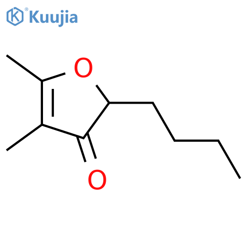 2-Butyl-4,5-dimethyl-3(2H)-furanone; (ξ)-form structure
