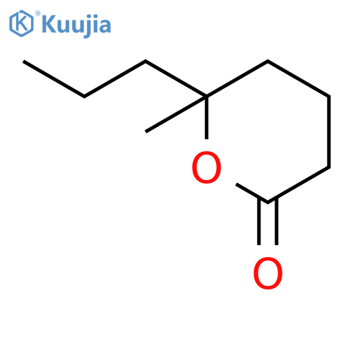 2H-PYRAN-2-ONE, TETRAHYDRO-6-METHYL-6-PROPYL- structure