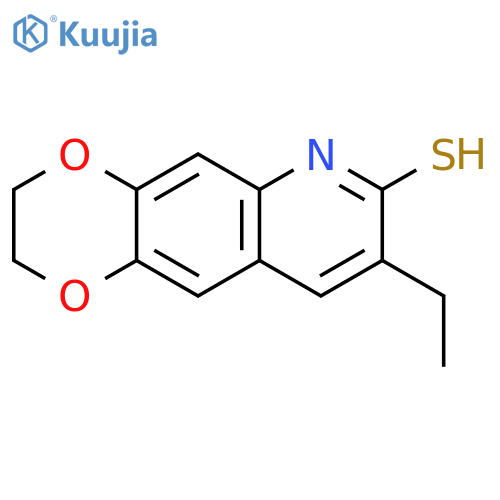 8-Ethyl-2,3-dihydro-[1,4]dioxino[2,3-g]quinoline-7-thiol structure