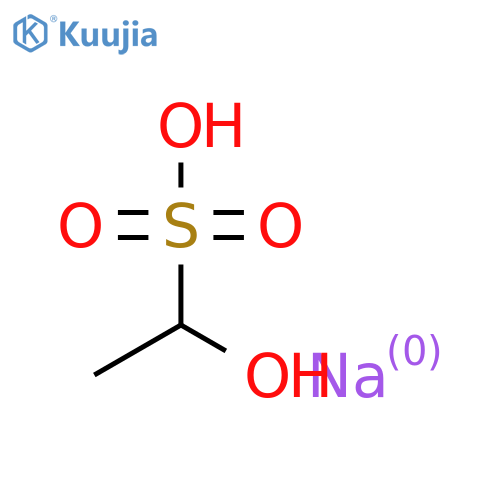 sodium 1-hydroxyethane-1-sulfonate structure