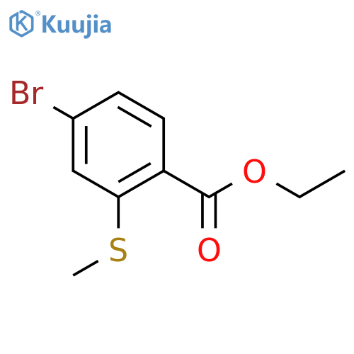 Ethyl 4-bromo-2-(methylthio)benzoate structure