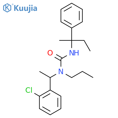 N-[1-(2-Chlorophenyl)ethyl]-N'-(2-phenylbutan-2-yl)-N-propylurea structure