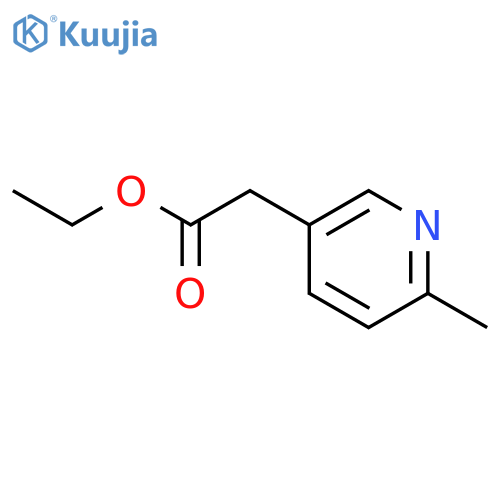 ethyl 2-(6-methylpyridin-3-yl)acetate structure