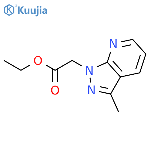 1H-Pyrazolo[3,4-b]pyridine-1-acetic acid, 3-methyl-, ethyl ester structure