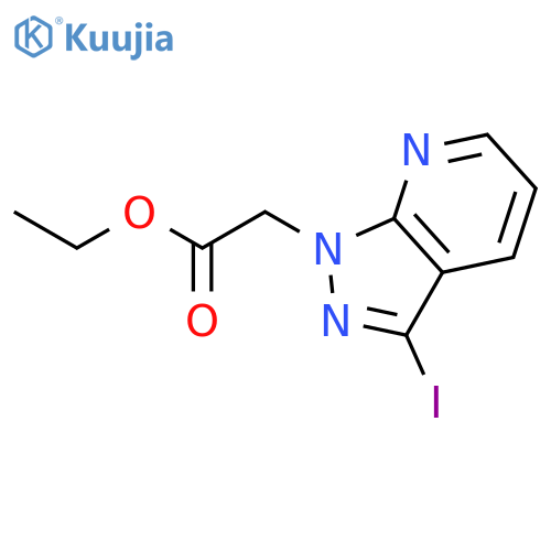 1H-Pyrazolo[3,4-b]pyridine-1-acetic acid, 3-iodo-, ethyl ester structure