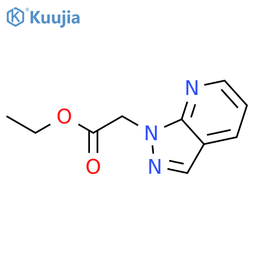 1H-Pyrazolo[3,4-b]pyridine-1-acetic acid, ethyl ester structure