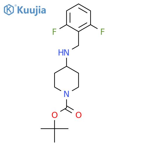 Tert-Butyl 4-(2,6-difluorobenzylamino)piperidine-1-carboxylate structure