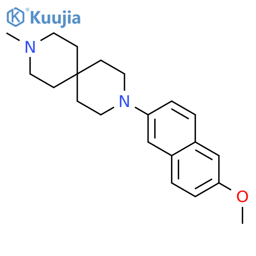 3,9-Diazaspiro[5.5]undecane, 3-(6-methoxy-2-naphthalenyl)-9-methyl- structure