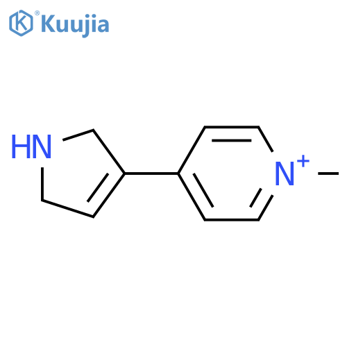 Pyridinium, 4-(2,5-dihydro-1H-pyrrol-3-yl)-1-methyl- structure