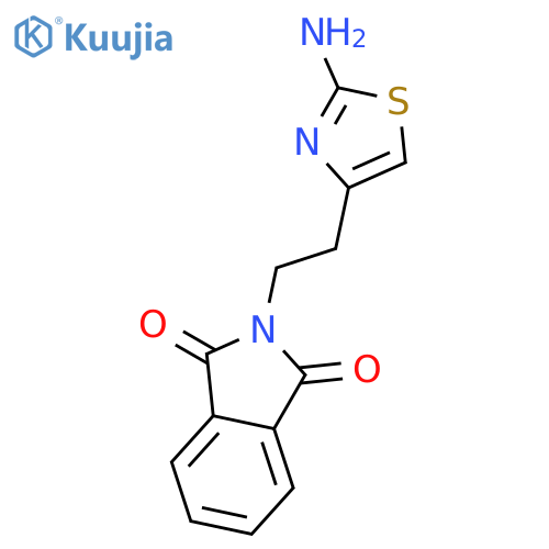 2-2-(2-amino-1,3-thiazol-4-yl)ethyl-2,3-dihydro-1H-isoindole-1,3-dione structure