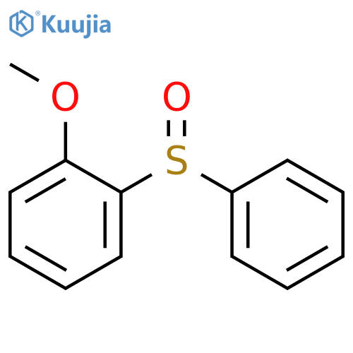 Benzene, 1-methoxy-2-(phenylsulfinyl)- structure