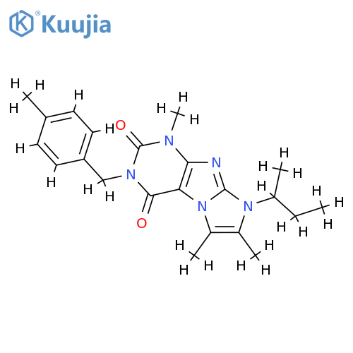 8-(butan-2-yl)-1,6,7-trimethyl-3-(4-methylphenyl)methyl-1H,2H,3H,4H,8H-imidazo1,2-gpurine-2,4-dione structure