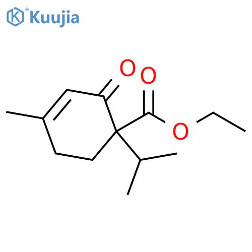 3-Cyclohexene-1-carboxylic acid, 4-methyl-1-(1-methylethyl)-2-oxo-, ethyl ester structure