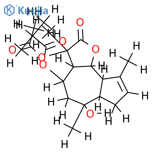 8alpha-isobutyroyloxy-10beta-hydroxy-11alpha-acetoxyslov-3-enolide structure