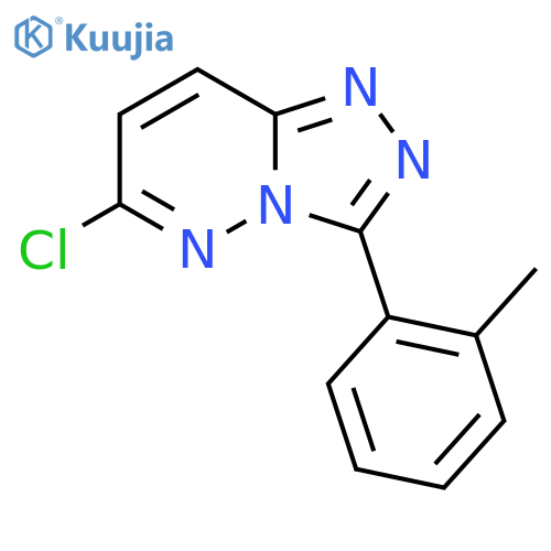 6-chloro-3-(2-methylphenyl)-[1,2,4]triazolo[4,3-b]pyridazine structure
