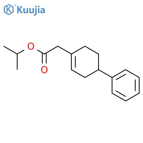 1-Cyclohexene-1-acetic acid, 4-phenyl-, 1-methylethyl ester structure