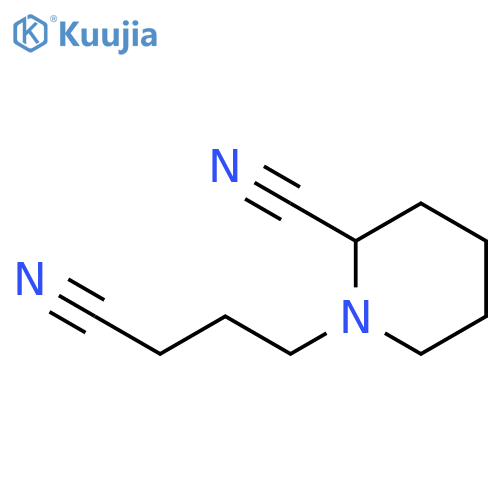 1-Piperidinebutanenitrile, 2-cyano- structure