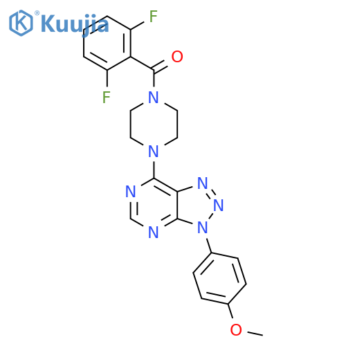 1-(2,6-difluorobenzoyl)-4-3-(4-methoxyphenyl)-3H-1,2,3triazolo4,5-dpyrimidin-7-ylpiperazine structure