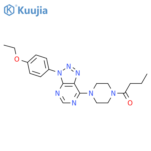 1-{4-3-(4-ethoxyphenyl)-3H-1,2,3triazolo4,5-dpyrimidin-7-ylpiperazin-1-yl}butan-1-one structure