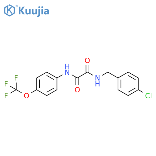 N'-(4-chlorophenyl)methyl-N-4-(trifluoromethoxy)phenylethanediamide structure