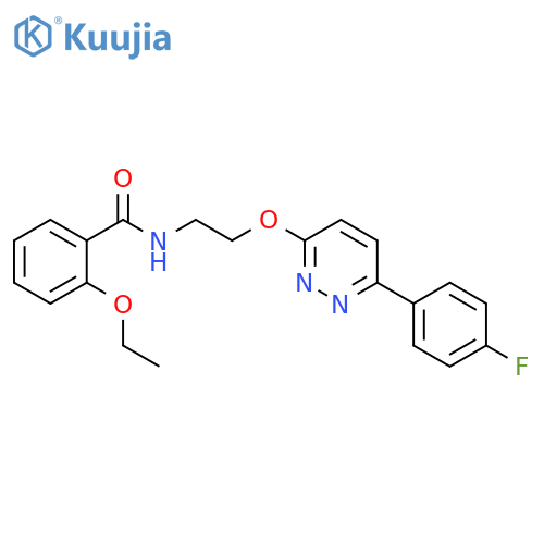 2-ethoxy-N-(2-{6-(4-fluorophenyl)pyridazin-3-yloxy}ethyl)benzamide structure