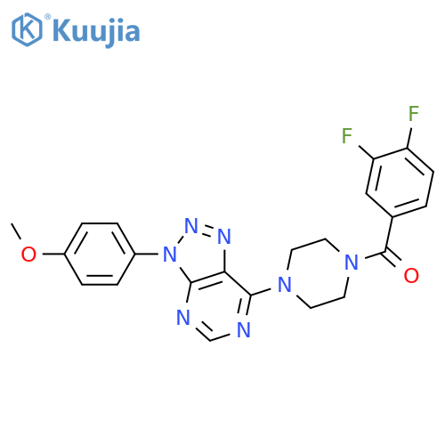 1-(3,4-difluorobenzoyl)-4-3-(4-methoxyphenyl)-3H-1,2,3triazolo4,5-dpyrimidin-7-ylpiperazine structure