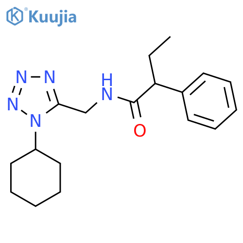 N-(1-cyclohexyl-1H-1,2,3,4-tetrazol-5-yl)methyl-2-phenylbutanamide structure