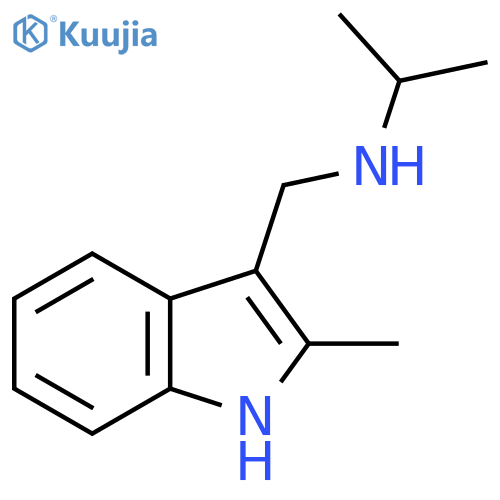 N-(2-Methyl-1H-indol-3-yl)methylpropan-2-amine hydrochloride structure