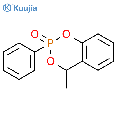 (2R,4R)-4-methyl-2-phenyl-4H-1,3,2-benzodioxaphosphinine 2-oxide structure