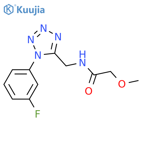 N-{1-(3-fluorophenyl)-1H-1,2,3,4-tetrazol-5-ylmethyl}-2-methoxyacetamide structure