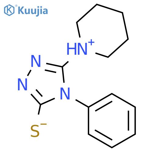 4-Phenyl-5-(piperidin-1-yl)-4H-1,2,4-triazole-3-thiol structure