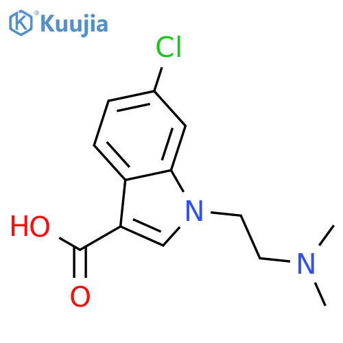 1H-Indole-3-carboxylic acid, 6-chloro-1-[2-(dimethylamino)ethyl]- structure