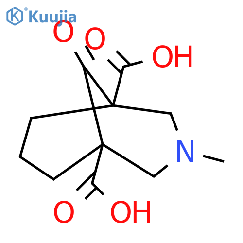 3-Methyl-9-oxo-3-azabicyclo[3.3.1]nonane-1,5-dicarboxylic acid structure