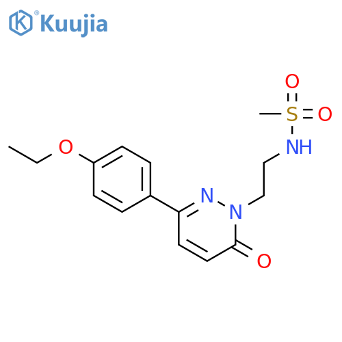 N-{2-3-(4-ethoxyphenyl)-6-oxo-1,6-dihydropyridazin-1-ylethyl}methanesulfonamide structure