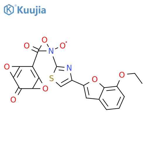 N-4-(7-ethoxy-1-benzofuran-2-yl)-1,3-thiazol-2-yl-4-(pentyloxy)benzamide structure