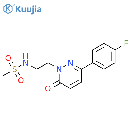 N-{2-3-(4-fluorophenyl)-6-oxo-1,6-dihydropyridazin-1-ylethyl}methanesulfonamide structure