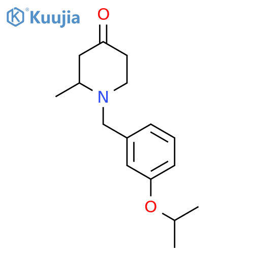 1-(3-Isopropoxybenzyl)-2-methylpiperidin-4-one structure