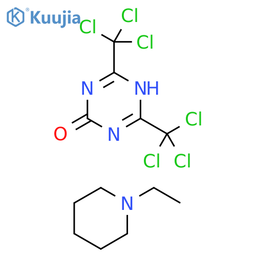 2,6-bis(trichloromethyl)-1h-1,3,5-triazin-4-one;1-ethylpiperidine structure