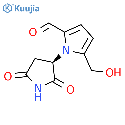 1H-Pyrrole-2-carboxaldehyde,1-[(3R)-2,5-dioxo-3-pyrrolidinyl]-5-(hydroxymethyl)- structure