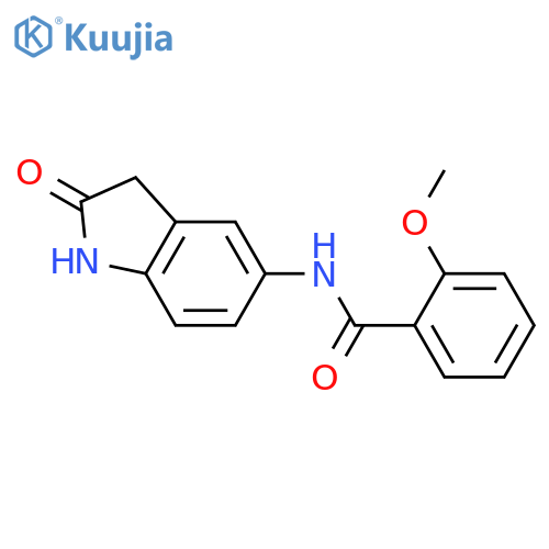 2-methoxy-N-(2-oxo-2,3-dihydro-1H-indol-5-yl)benzamide structure