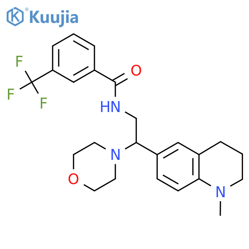 N-2-(1-methyl-1,2,3,4-tetrahydroquinolin-6-yl)-2-(morpholin-4-yl)ethyl-3-(trifluoromethyl)benzamide structure